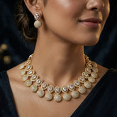Stunning Gold Plated Cubic Zirconia Necklace Set