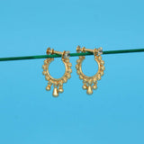 Gold-Plated-CZ-Stone-Studded-Hoop-Earrings