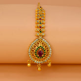 Gold-Plated-CZ-Teardrop-Filigree-Maang-Tikka