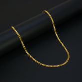 Gold-Plated-Classic-Curb-Chain-Necklace
