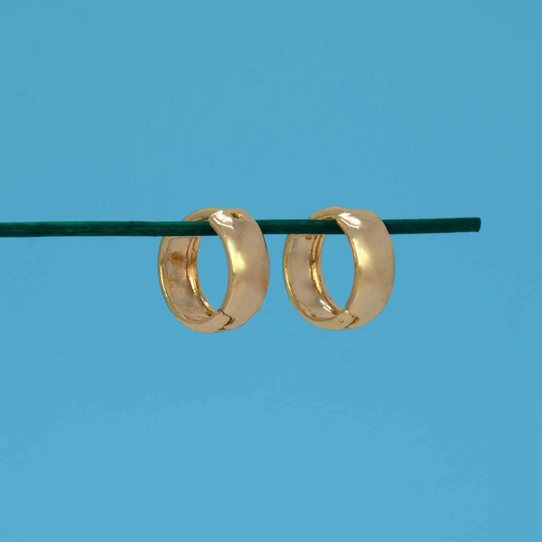 Gold-Plated-Classic-Huggie-Hoop-Earrings