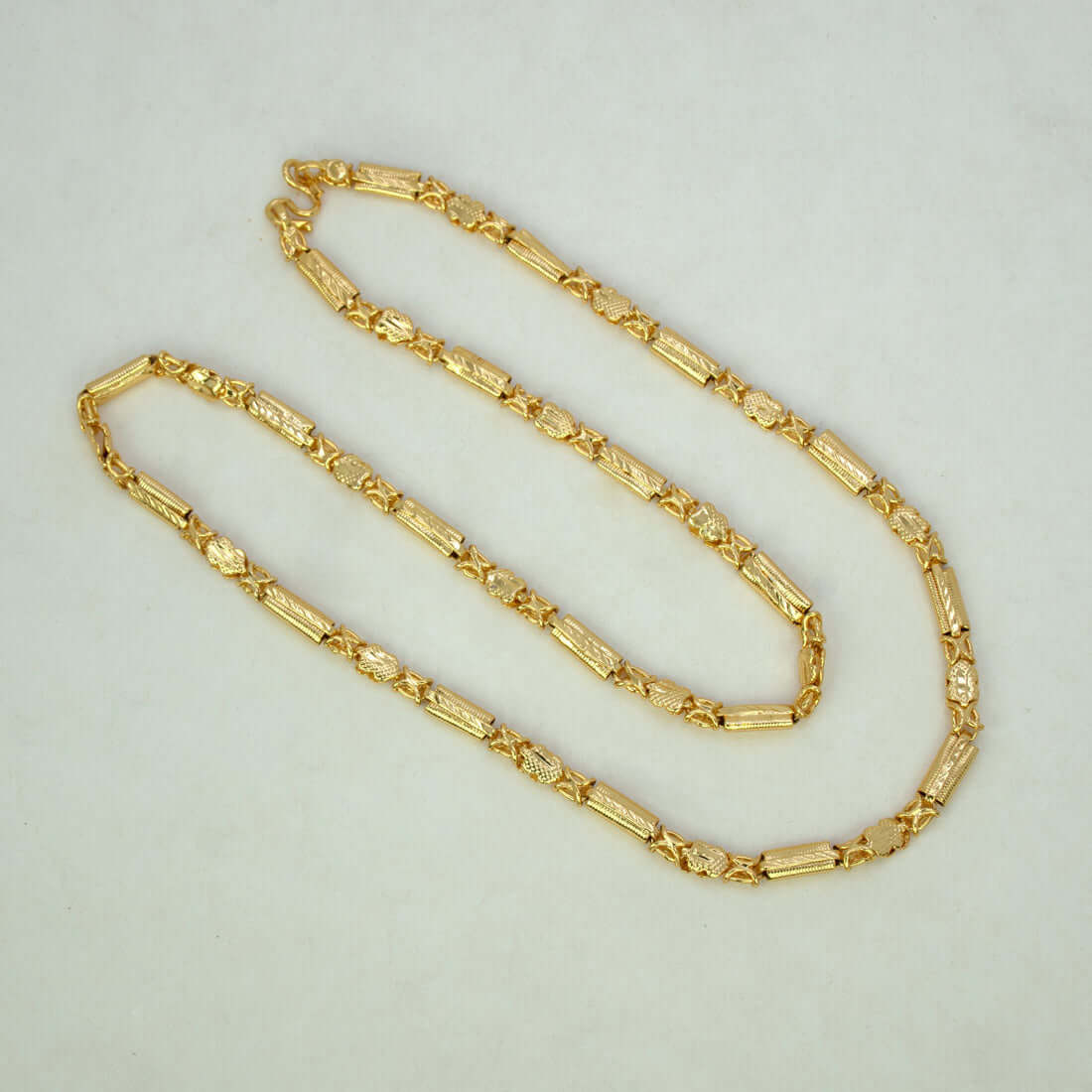 Gold-Plated-Designer-Link-Chain-Necklace-Wbg