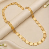 Ethnic Gold-Plated Head Kasu Long Necklace