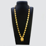 South Indian Gold Plated Lakshmi Cash Long Chain/Kasumala