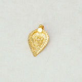 Gold-Plated-Leaf-Design-Divine-Om-Pendant