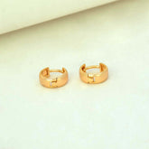 Gold-Plated Minimal Huggie Hoop Earrings