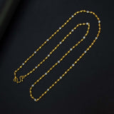Gold-Plated-Pearl-Beaded-Long-Chain