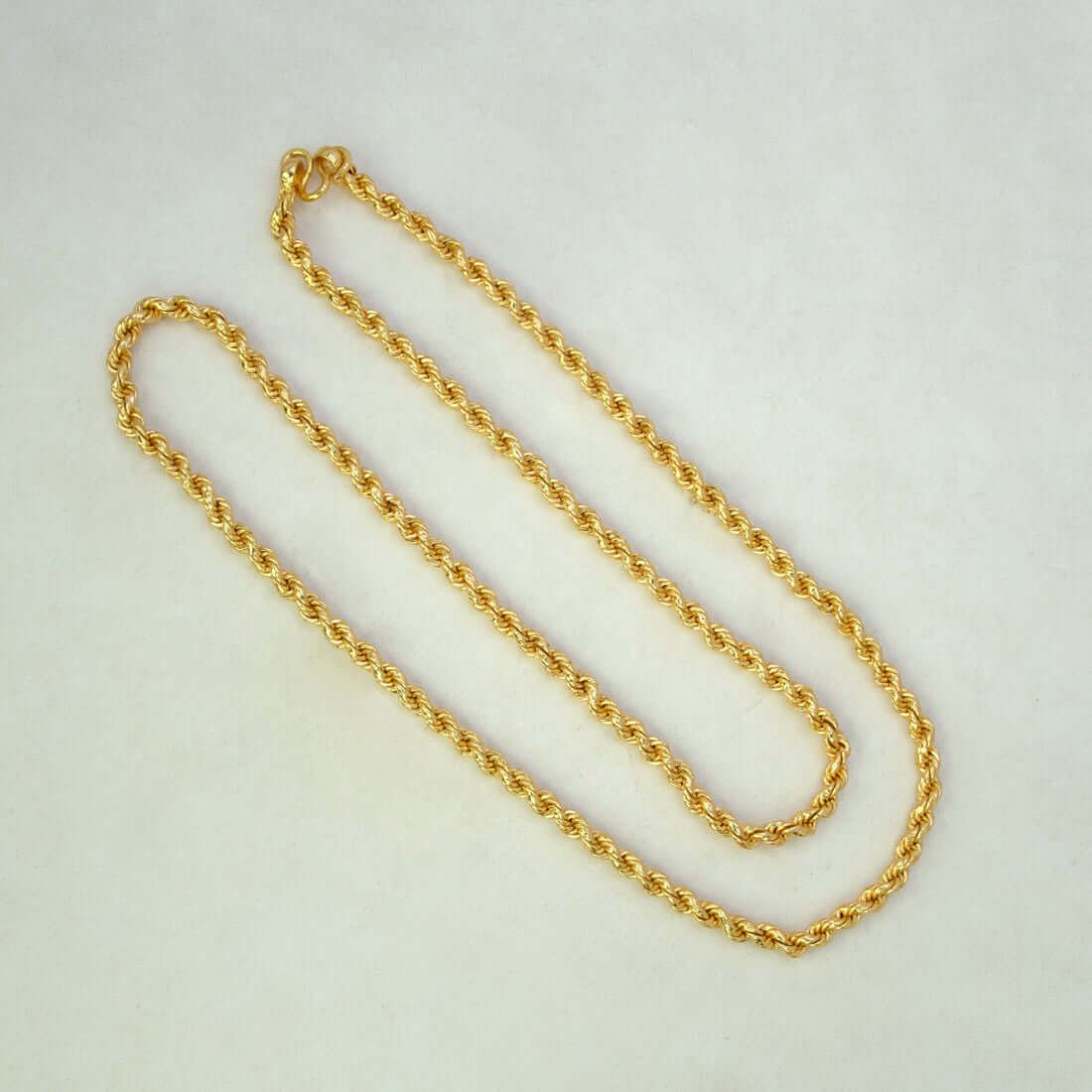 Gold-Plated-Rope-Chain-Necklace