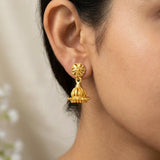 Gold Plated Simple Small Kids Jhumka Earrings