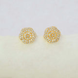 Gold-Plated-Sparkle-CZ-Blossom-Ear-Studs