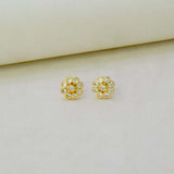 Gold-Plated-Sparkle-CZ-Blossom-Ear-Studs