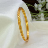 Gold Plated Spiral Cut Design Bangles