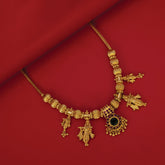 Gold-Plated-Sree-Krishna-Palakka-Ruby-Pendant-Necklace