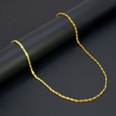 Gold-Plated-Textured-Link-Chain-Necklace