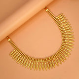 Gold-Plated-Traditional-Leaf-Motif-Necklace