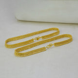 Gold-Plated-Triple-Layer-Beaded-Anklet