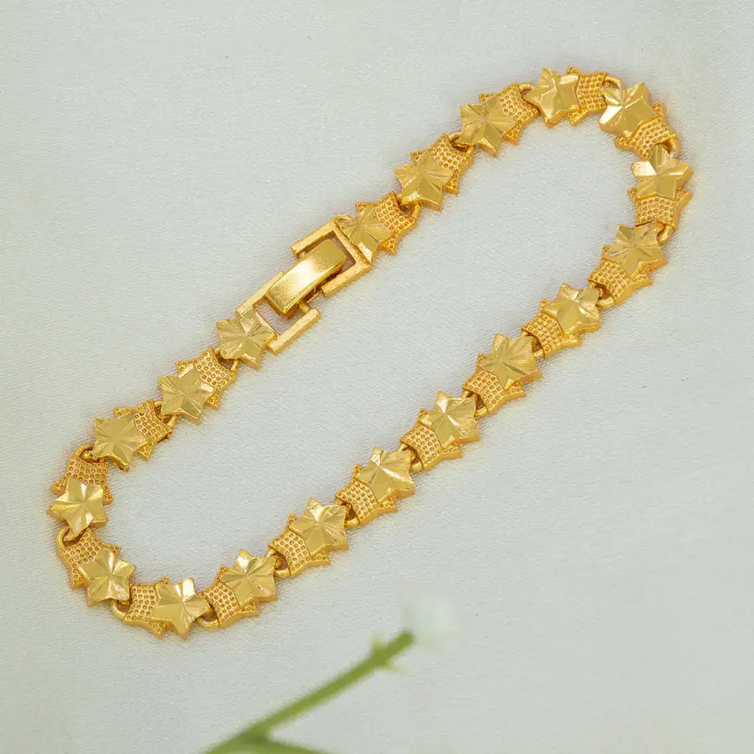 Gold-Plated Twin Star Ladies' Bracelet