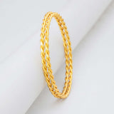 Gold Plated Twisted Coir Bangles