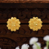 Gold-Plated Cluster Stud Earrings