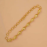 Gold-Plated Foamed Link Bracelet