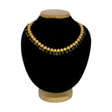 Stylish Gold Plated Crystal Hanging Ball Chain Necklace
