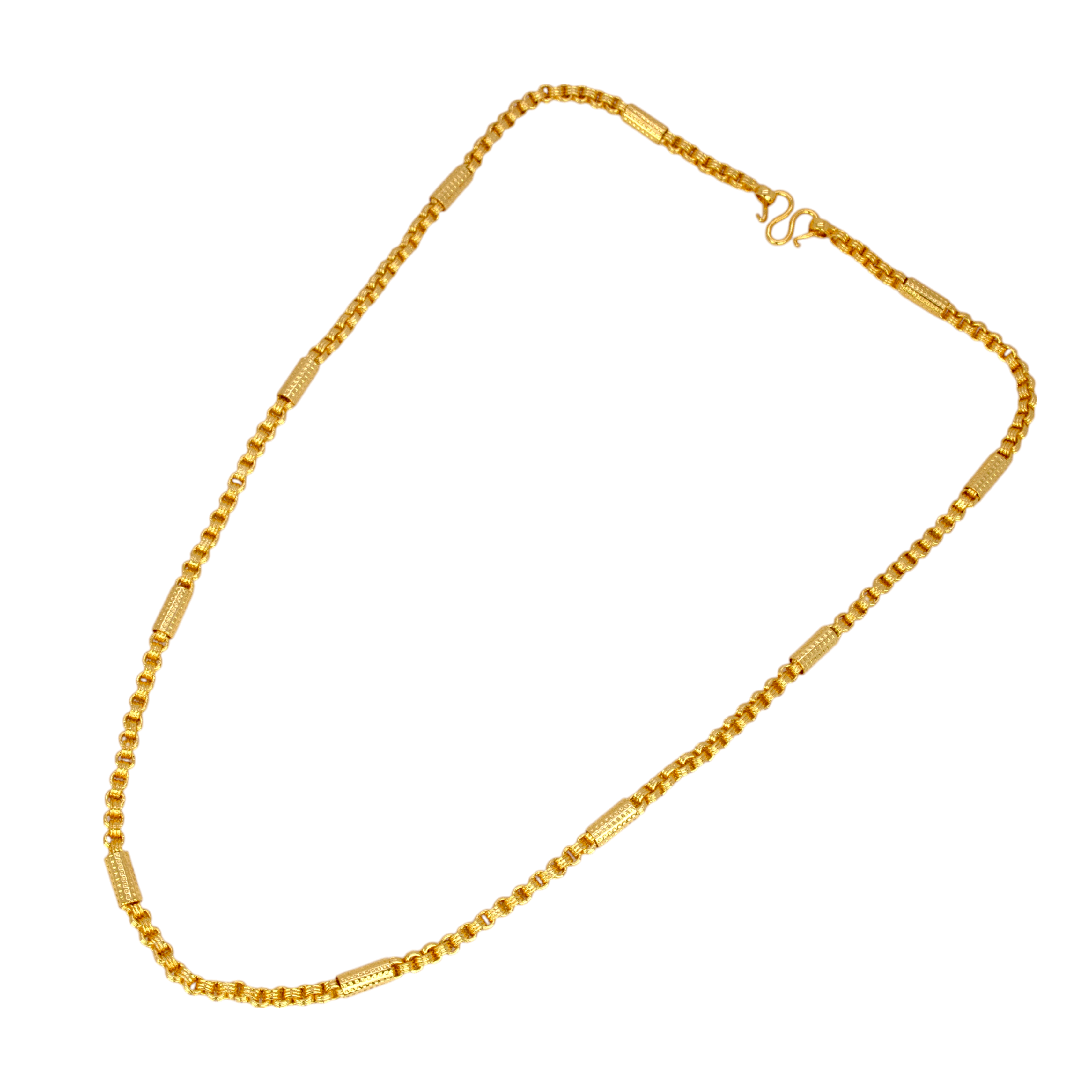 Gold Plated Box Savitham Short Chain- 18 Inch designed for trendy daily wear.