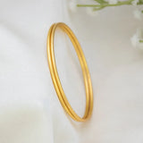 Gold-Plated Dailywear Thin Plain Bangles