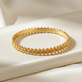 Gold Plated Two Line Designer Bangles