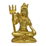 सोने की परत चढ़ी छोटी भगवान शिव की मूर्ति