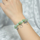 Green-Crystal-Beaded-Silver-Charms-Bracelet