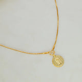 Gold Plated Small Round Guruvayoorappan Pendant