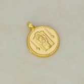 Gold Plated Small Round Guruvayoorappan Pendant