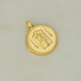 Gold Plated Small Round Guruvayoorappan Pendant