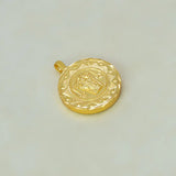 Gold Plated Round Sri Guruvayoorappan Pendant