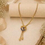 Heart Design Stone Pendant Simple Necklace