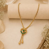 Heart Design Stone Pendant Simple Necklace