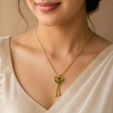 Heart Design Stone Pendant Simple Necklace
