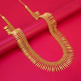 Gold Plated Pichimottu Jasmine Long Necklace