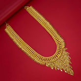 Broad Pichimottu/Jasmine Elakkathali Long Chain Necklace