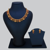 Antique Kemp Stone Floral Necklace Set - Multi color