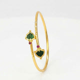Kerala Gold Plated Open Palakka Bangle Bracelet