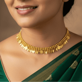 Gold Plated Lakshmi Kasu Elakkathali Necklace