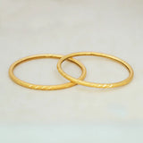 Gold-Plated Lightweight Daily Wear Pipe Bangles