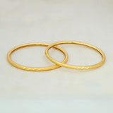 Gold-Plated Lightweight Daily Wear Pipe Bangles