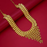 Elegant Gold Plated Bridal Mango Long Necklace