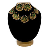 Matte-Finish-Chandbali-Green-Kemp-Necklace-Set