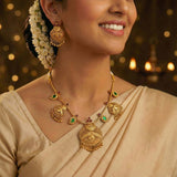 Matte-Gold-Plated-Traditional-Necklace-Set