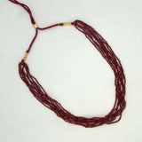 Multi-Layered-Maroon-Crystal-Fashion-Necklace