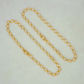 Delicate Gold-Plated Oval Link Anklets