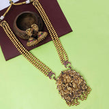 Antique Kemp Radha Krishna Temple Long Necklace Set